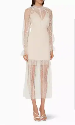Alice McCall After Dark Midi Dress Soft Shell Pink Size 8 for rent on The Volte - image 4