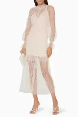 Alice McCall After Dark Midi Dress Soft Shell Pink Size 8 for rent on The Volte - image 2