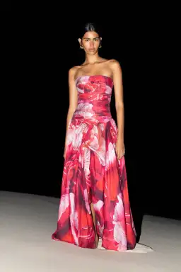 Aje Flora Gown Maxi Prismatic Floral Red Size AU 8 for rent on The Volte - image 1