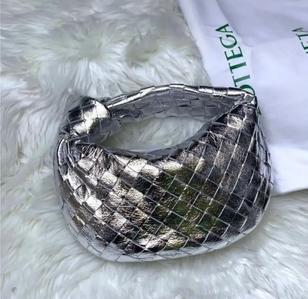 Bottega Veneta Jodie Mini Bag Silver for rent on The Volte - main image