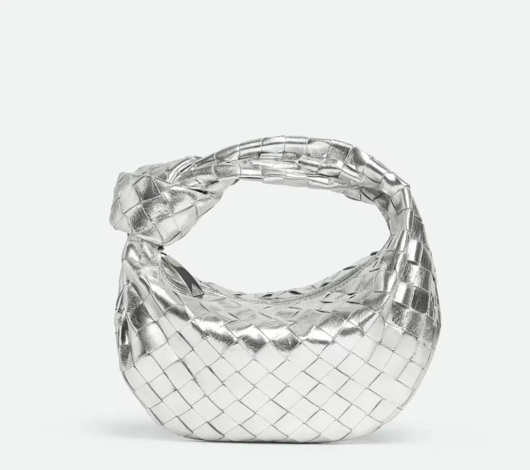Bottega Veneta Jodie Mini Bag Silver for rent on The Volte - main image