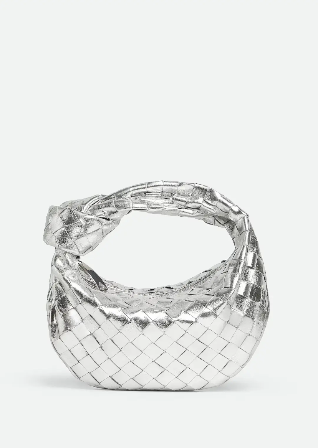 Bottega Veneta Jodie Mini Bag Silver for rent on The Volte - main image