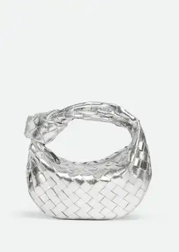 Bottega Veneta Jodie Mini Bag Silver for rent on The Volte - image 1