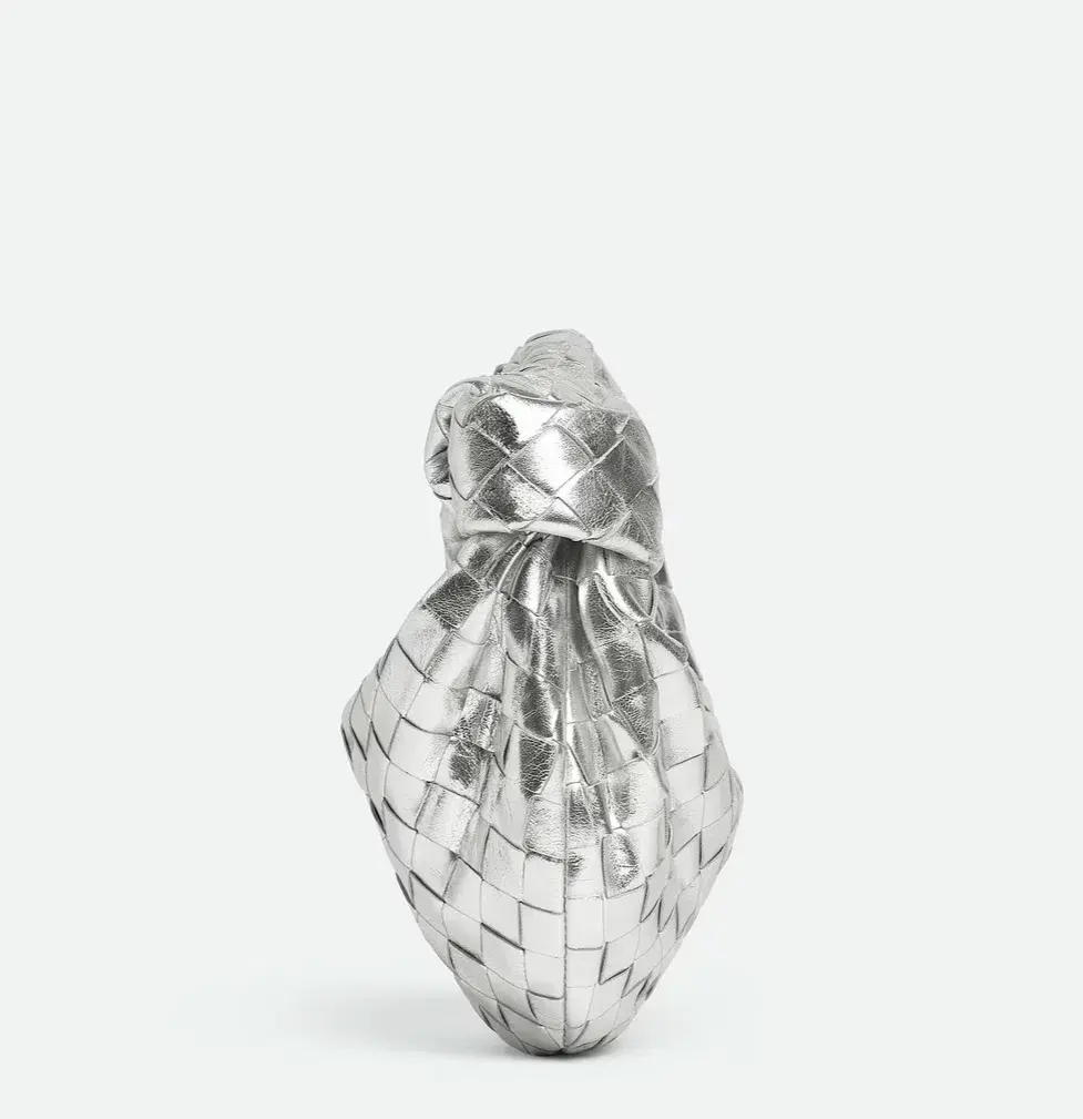 Bottega Veneta Jodie Mini Bag Silver for rent on The Volte - main image