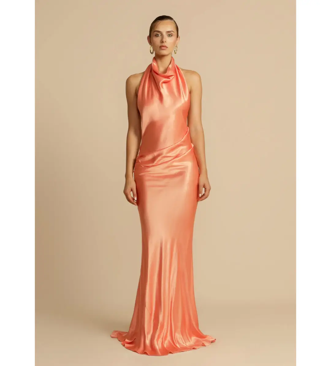 Arcina Ori Gaia Dress in Papaya Size S / AU 8 for rent on The Volte - main image
