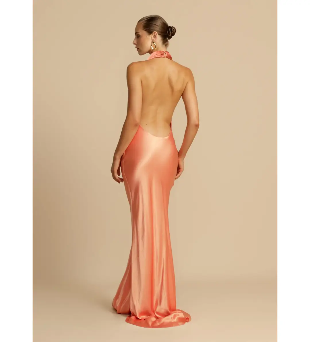 Arcina Ori Gaia Dress in Papaya Size S / AU 8 for rent on The Volte - main image