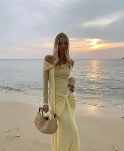 Deme by Gabriella Heloise Gown in Yellow Size S / AU 8