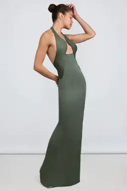 Christopher Esber Tailored Slope Halter Dress Green Size AU 8 for rent on The Volte - image 5