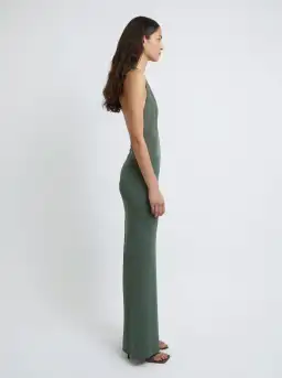 Christopher Esber Tailored Slope Halter Dress Green Size AU 8 for rent on The Volte - image 2