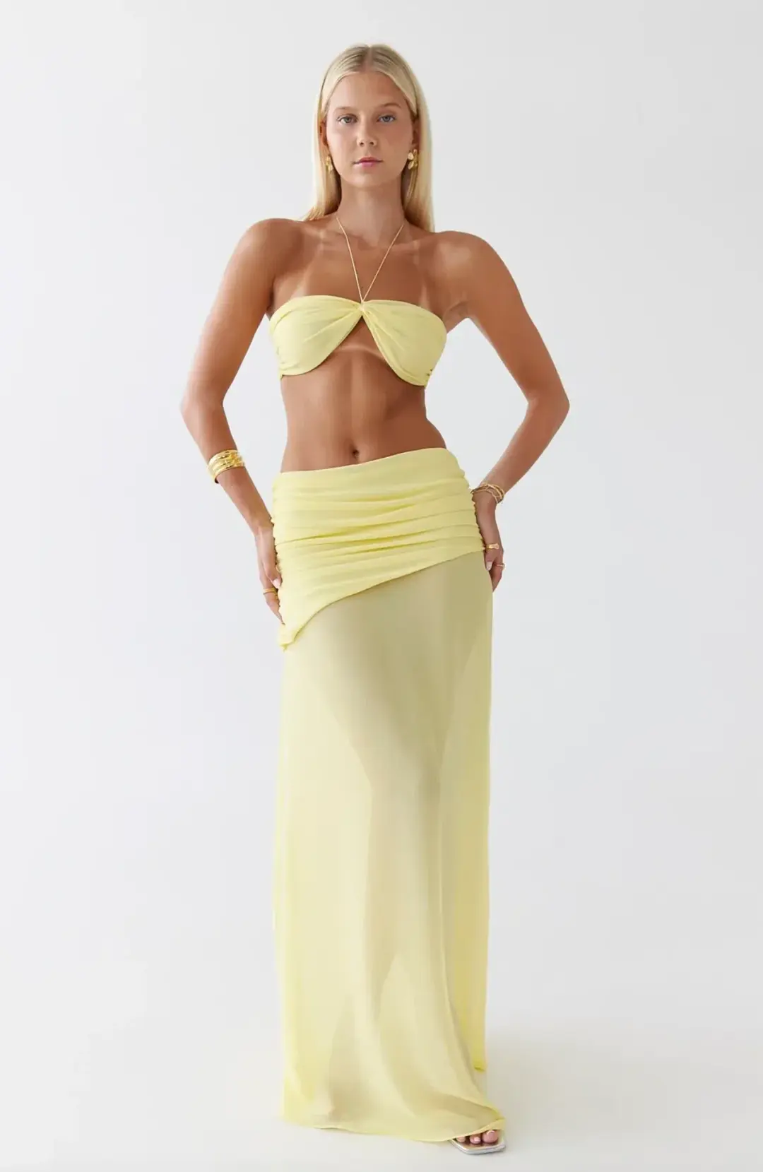 HNTR The Label Gigi Set Lemon Size Size S/AU 8 for rent on The Volte - main image