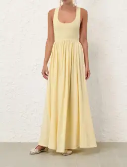 Zimmerman Harmony Metallic Yellow Tank Dress Size AU 8 for rent on The Volte - image 1