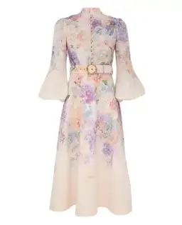 Zimmermann Dawning Buttoned Midi Multi Hydrangea Size AU 14 for rent on The Volte - image 3