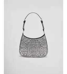 Prada Cleo Satin Bag With Crystals Silver for rent on The Volte - image 4