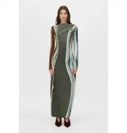 Camilla and Marc Elixir Print Jersey Maxi Dress in Elixir Print Size AU 10