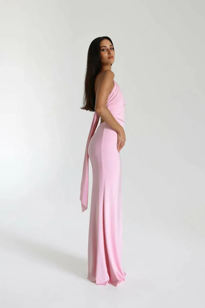 Natalie Rolt Fabienne Maxi Gown Pink Size 2 / Size AU 10 for rent on The Volte - main image