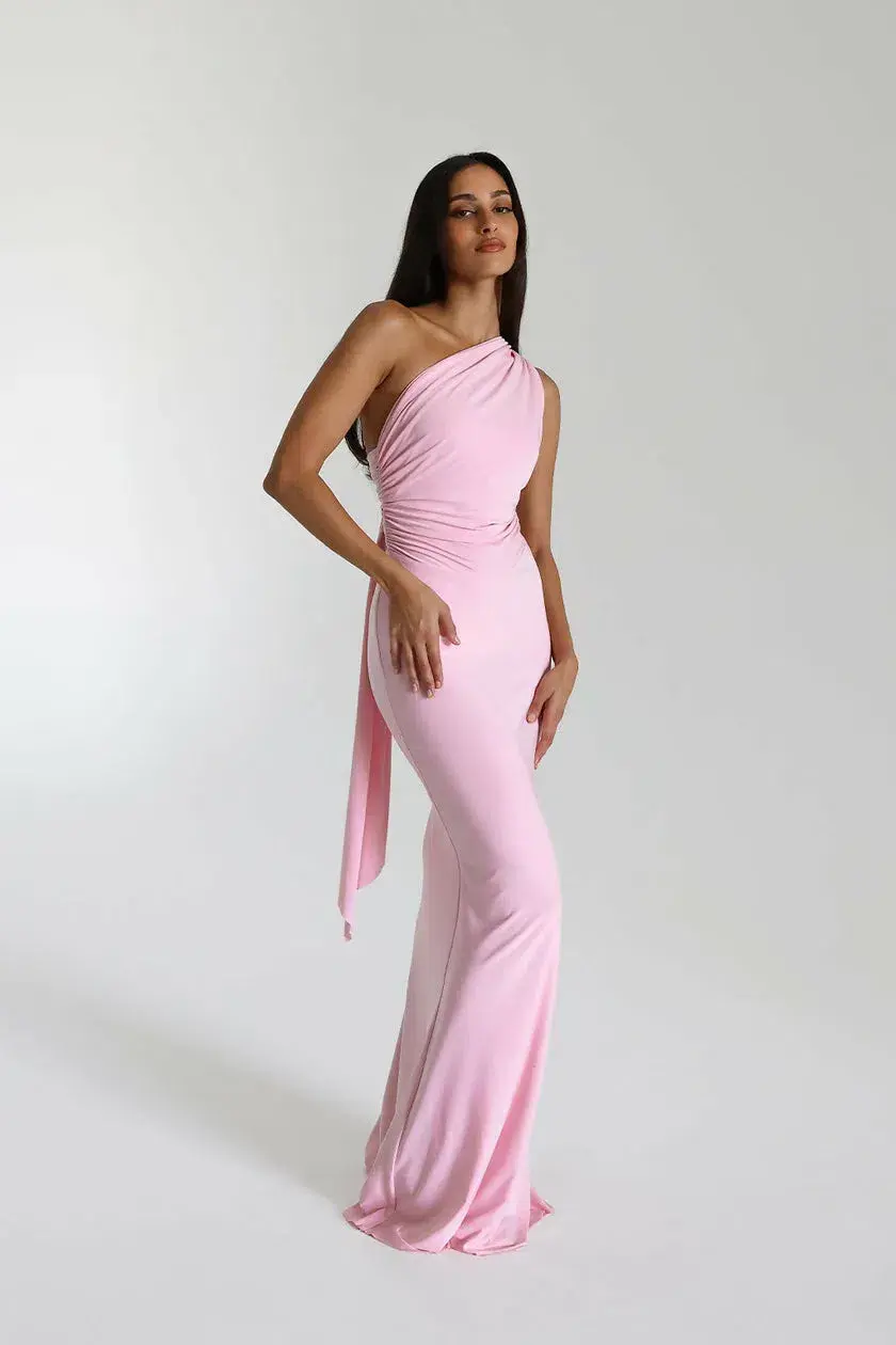 Natalie Rolt Fabienne Maxi Gown Pink Size 2 / Size AU 10 for rent on The Volte - main image