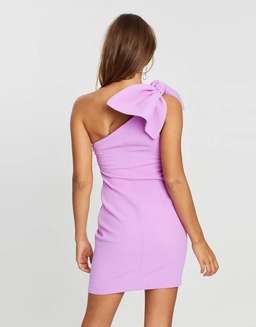 By Johnny One Shoulder Bow Mini Dress Size 6 for rent on The Volte - image 4
