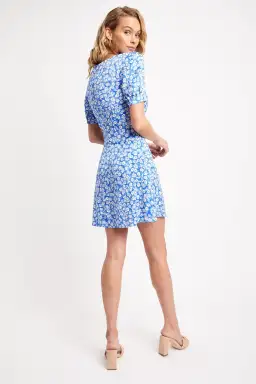Kookai Iris Day Dress Blue Size AU 6 for rent on The Volte - image 2