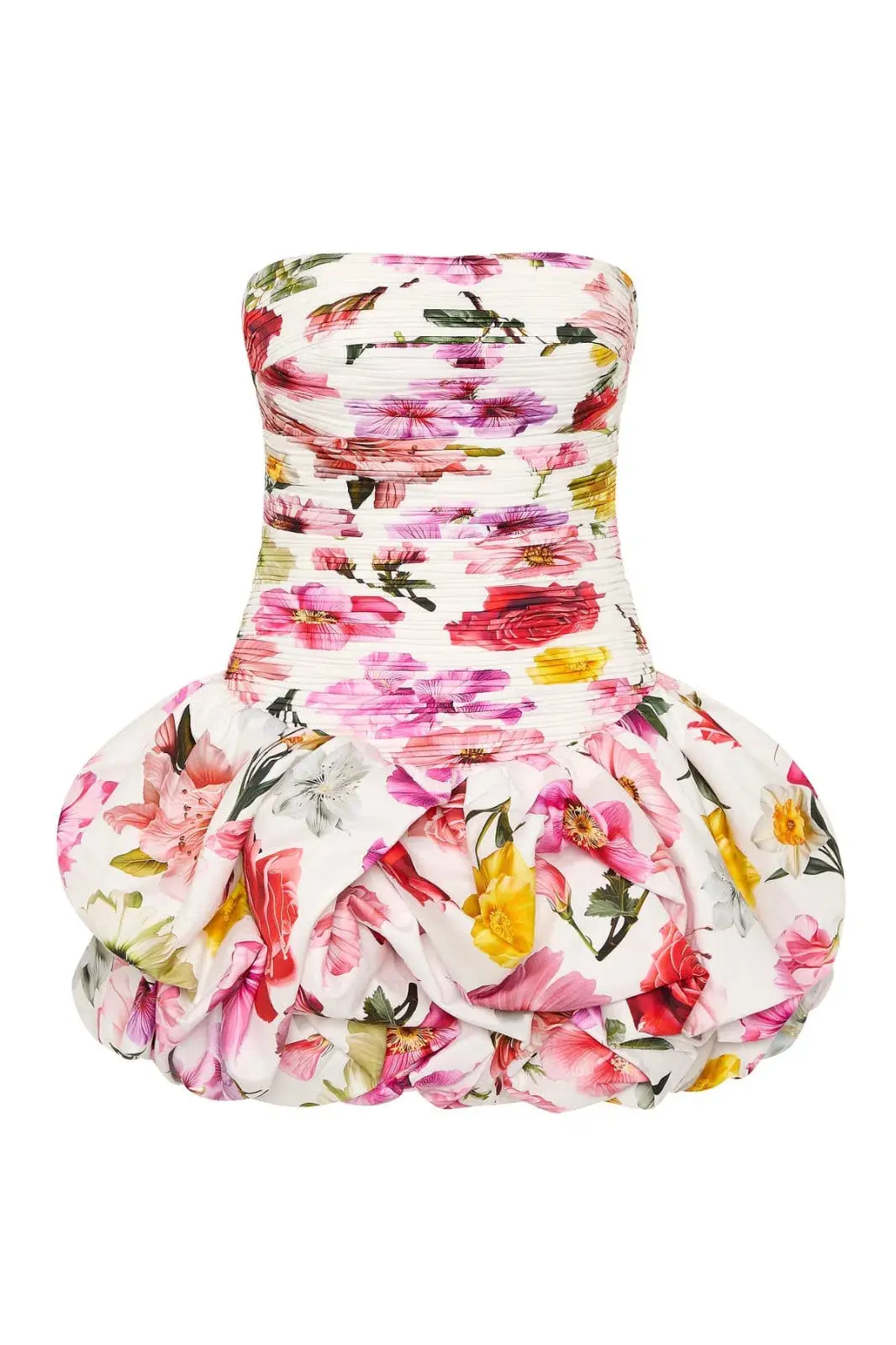 Aje Violette Bubble Hem Mini Dress Collage Floral Size AU 8 for rent on The Volte - main image