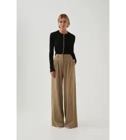 Aje Alchemy Knit Cardigan Black/Ivory Logo Size S/AU 8 for rent on The Volte - image 2