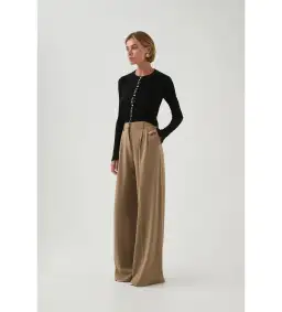 Aje Alchemy Knit Cardigan Black/Ivory Logo Size S/AU 8 for rent on The Volte - image 3