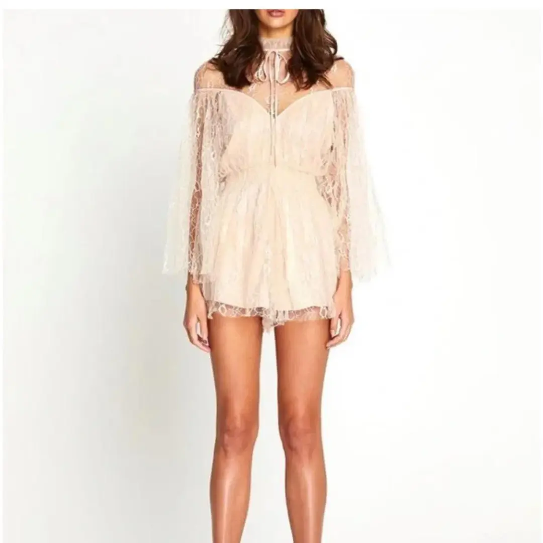 Alice McCall Magician Playsuit Blush Size AU 8 for rent on The Volte - main image