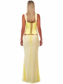 I Am Delilah Scarlett Corset & Skirt Maxi Set Butter Size AU 6 for rent on The Volte - image 2
