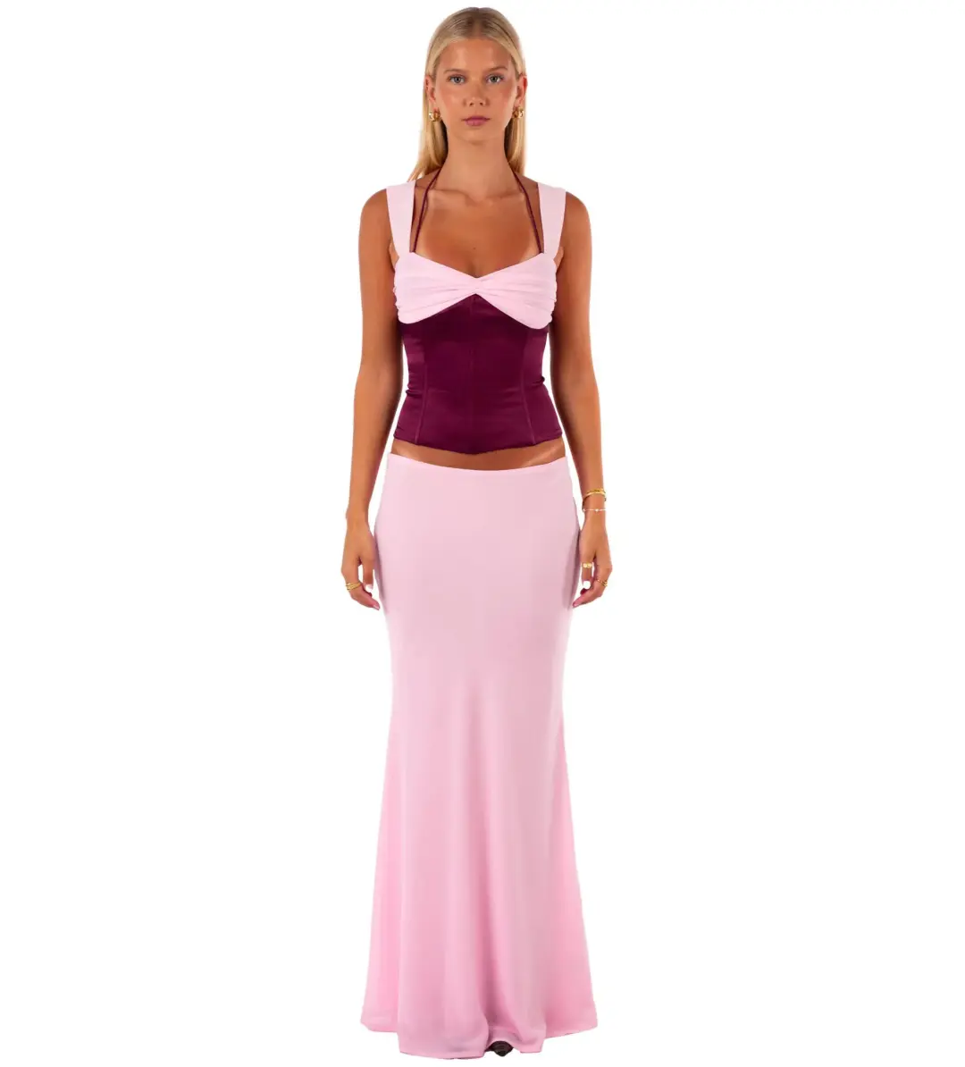 I am Delilah Scarlett Set Berry Size S/AU 8 for rent on The Volte - main image