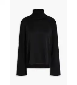 Simkhai Mateo Long Sleeve Turtleneck Top Black Size M/AU 12 for rent on The Volte - image 4