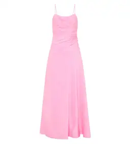 Aje Clarice Draped Maxi Dress in Bon Bon Pink Size 8 for rent on The Volte - image 4