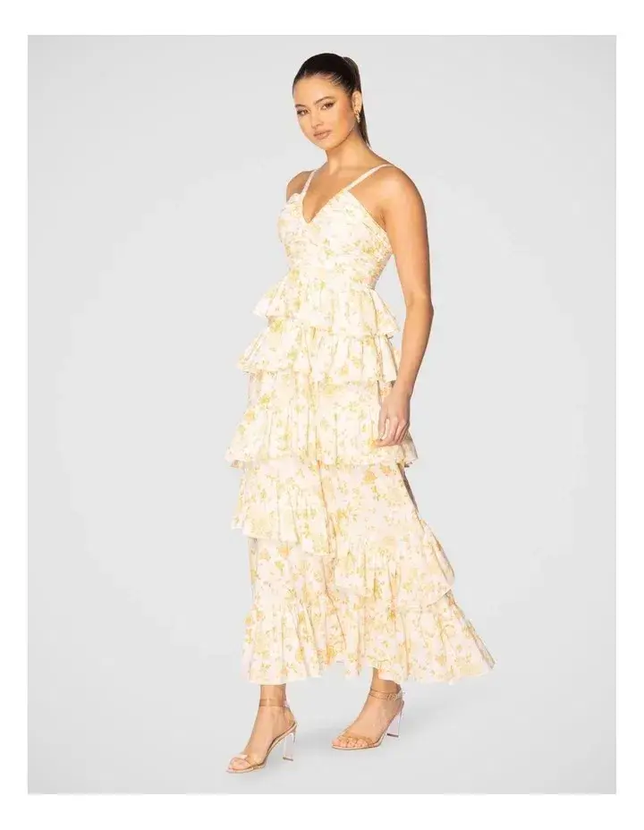Pilgram Odette Maxi Dress Floral Size 18 for rent on The Volte - main image