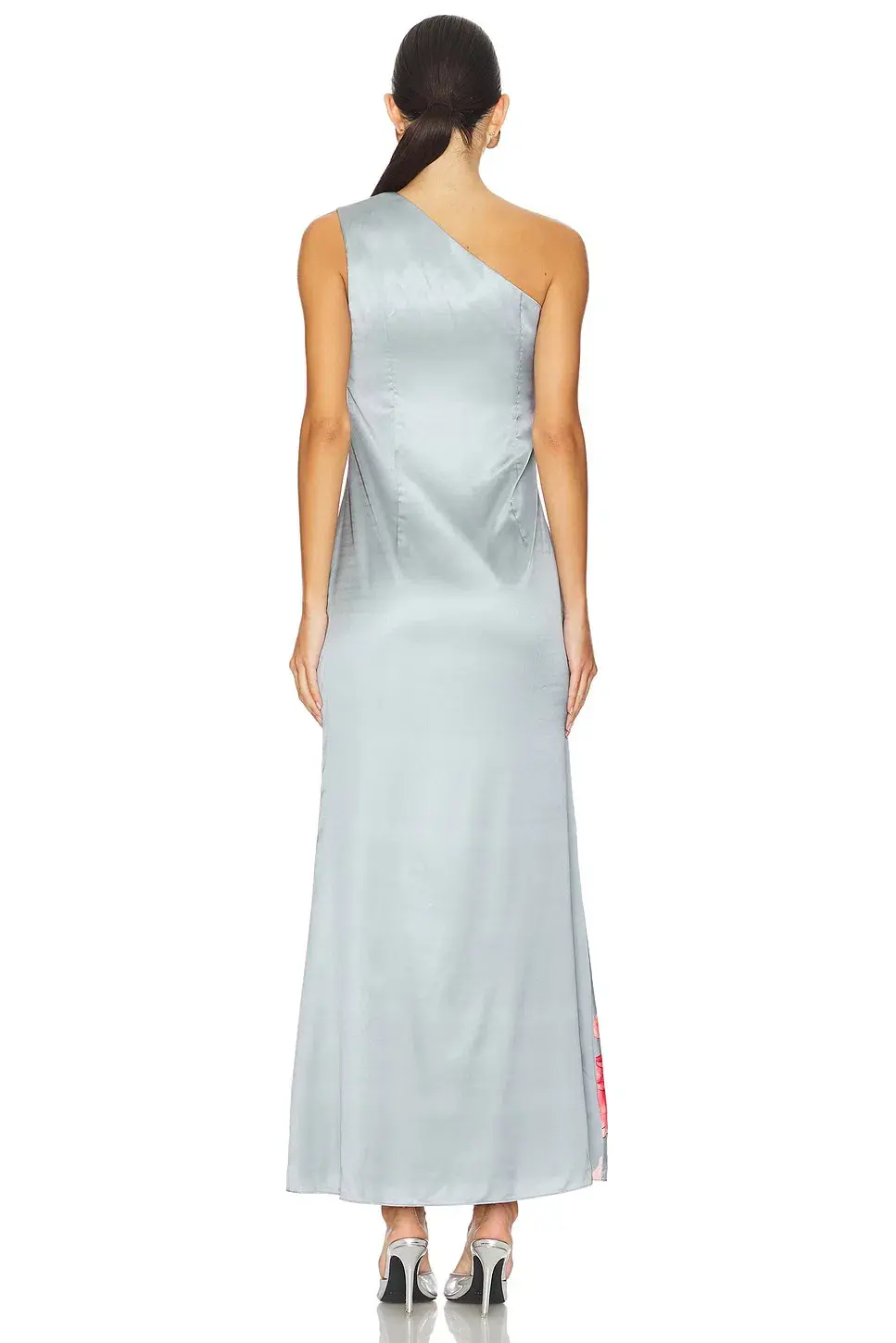 Elliatt Iliad One Shoulder Maxi Dress In Blue Size AU 10 for rent on The Volte - main image