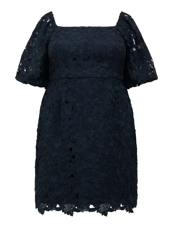 Forever New Cynthia Curve Lace Square-Neck Navy Size AU 18 for rent on The Volte - main image