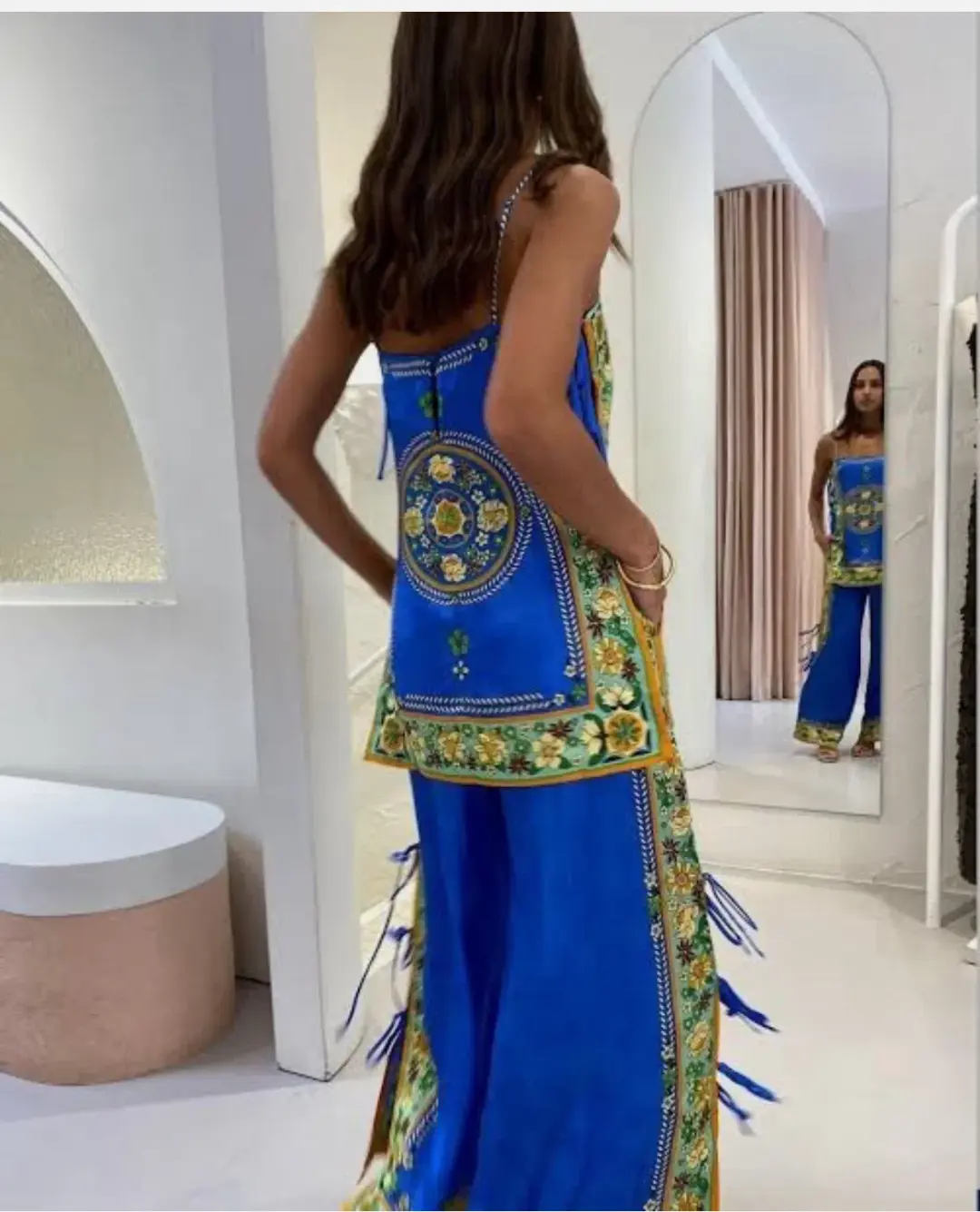 Alemais Linda Top in Cobalt in Size 10 for rent on The Volte - main image