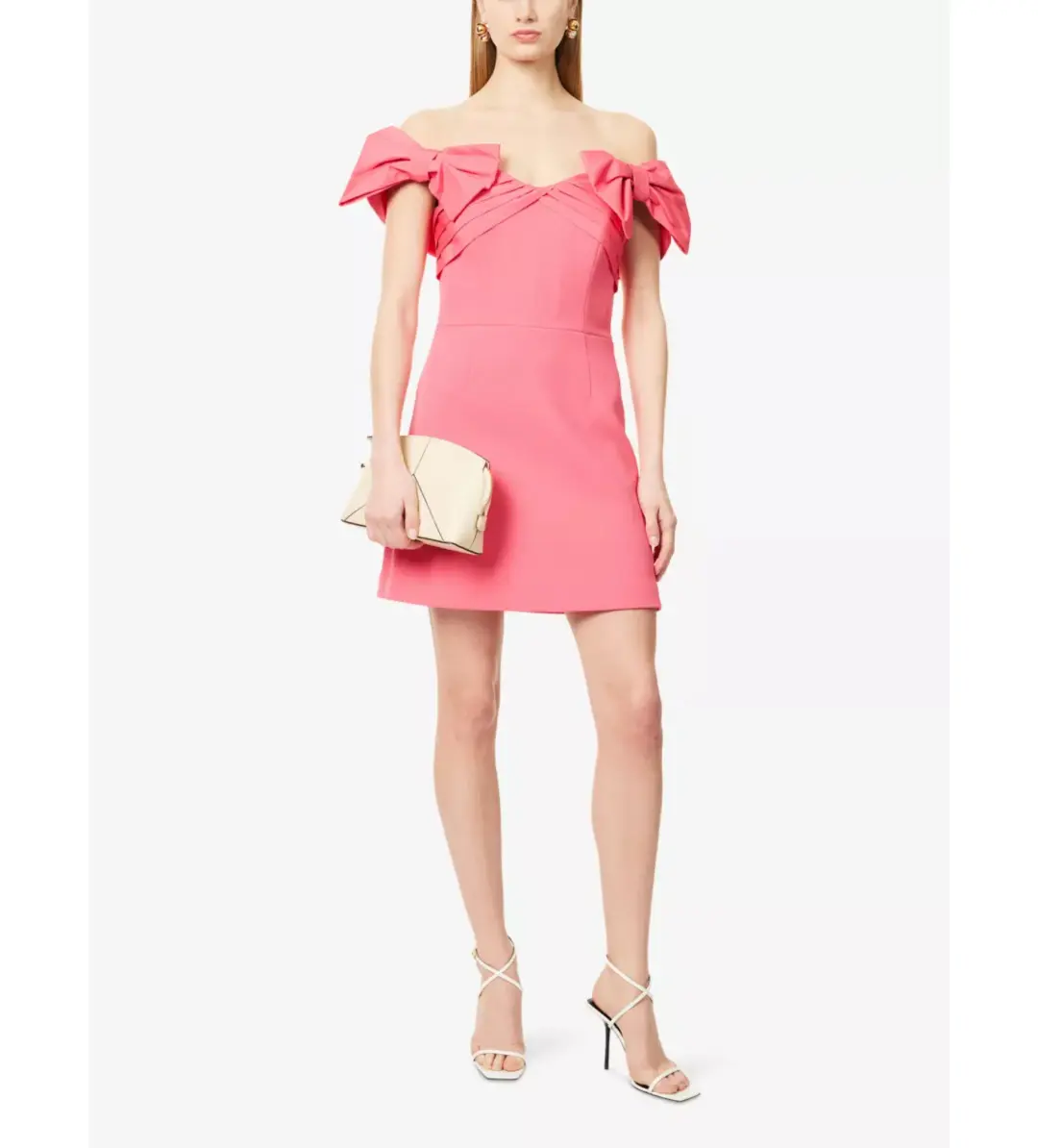 Rebecca Vallance Posey Off the Shoulder Stretch Crepe Mini Dress Size 8 for rent on The Volte - main image