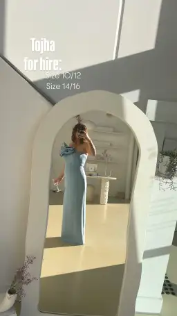 Tojha Fleur Dress Maxi Power Blue Size AU 10 for rent on The Volte - image 5