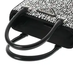 Prada Crystal Mini Tote Bag Black for rent on The Volte - image 3