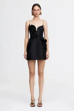 Acler Bilston Mini Dress Black Size AU 12 for rent on The Volte - image 1
