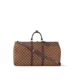 Louis Vuitton Keepall Bandoulière 55 in Damier Ebene for rent on The Volte - image 1