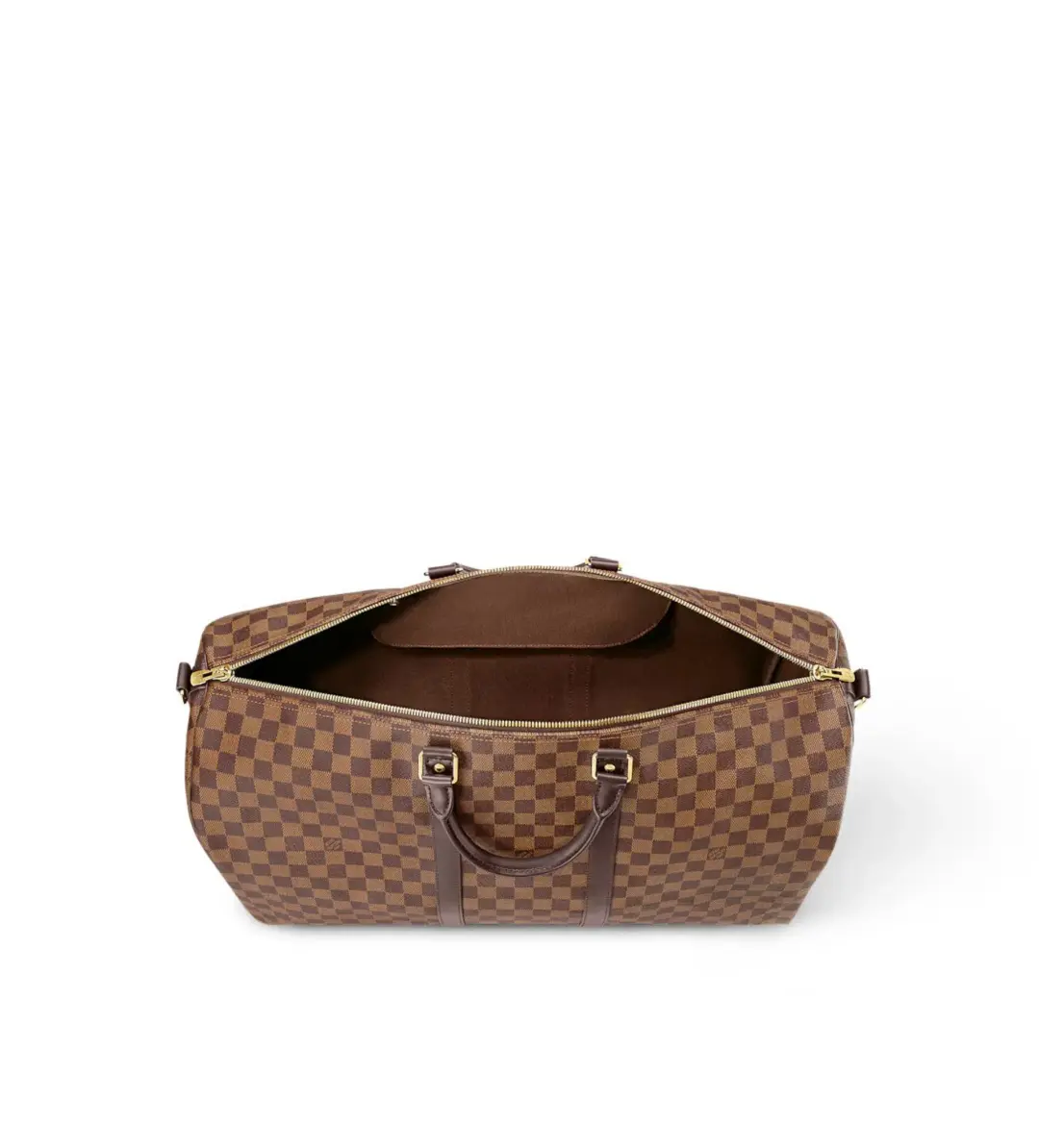 Louis Vuitton Keepall Bandoulière 55 in Damier Ebene for rent on The Volte - main image