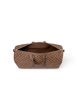 Louis Vuitton Keepall Bandoulière 55 in Damier Ebene for rent on The Volte - image 4