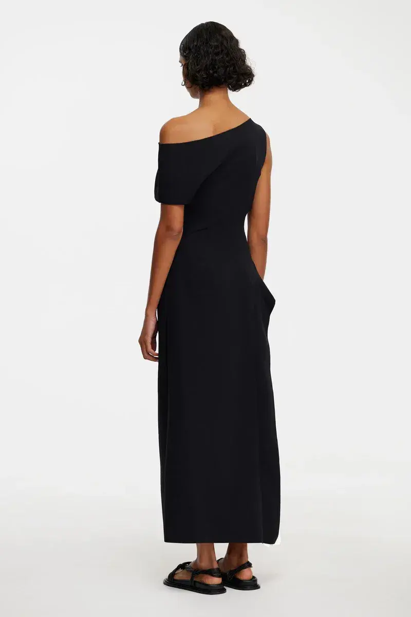 Acler Sudden Midi Dress Black Size 8 for rent on The Volte - main image