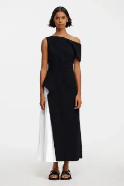 Acler Sudden Midi Dress Black Size 8 for rent on The Volte - image 1