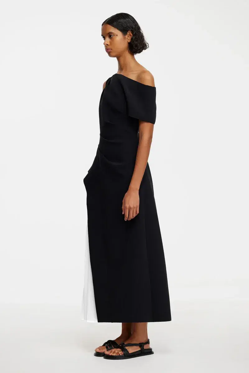 Acler Sudden Midi Dress Black Size 16 for rent on The Volte - main image