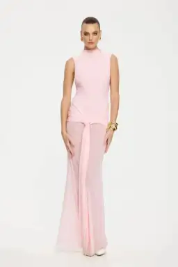 Effie Kats Roza Maxi Dress In Petal Pink Size M/AU 10 for rent on The Volte - image 2