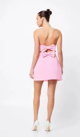 Mossman Tantalise Mini Dress Pink Size 6 for rent on The Volte - image 4
