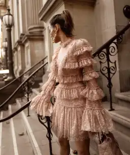 Alice McCall Calypso Mini Dress Blush Size AU 8 for rent on The Volte - image 4