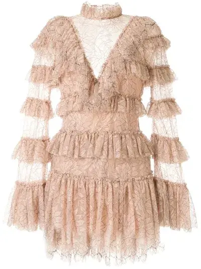 Alice McCall Calypso Mini Dress Blush Size AU 8 for rent on The Volte - main image
