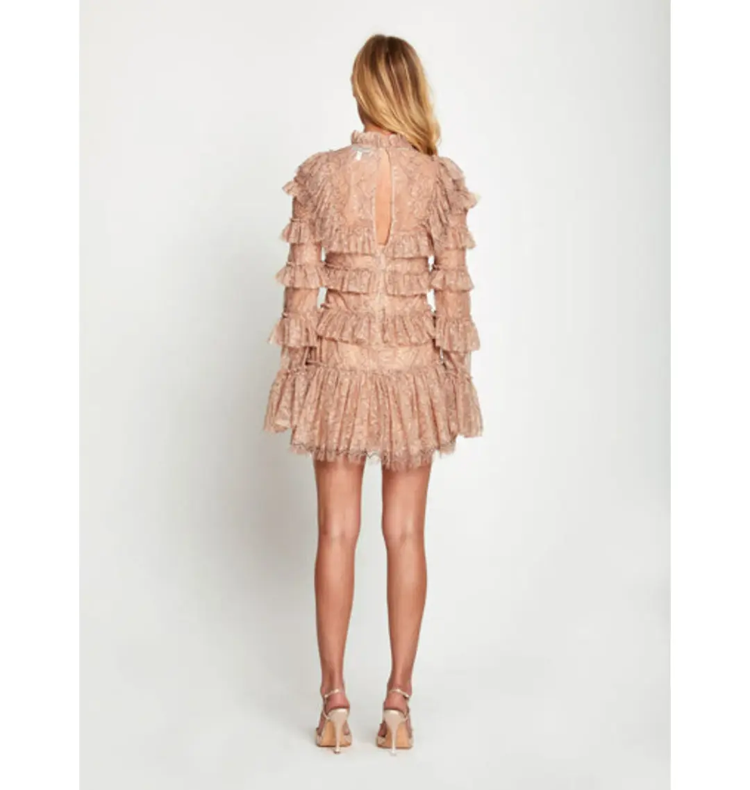 Alice McCall Calypso Mini Dress Blush Size AU 8 for rent on The Volte - main image