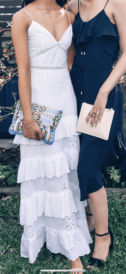 NICHOLAS White Broderie Dress Size 6 for rent on The Volte - image 3